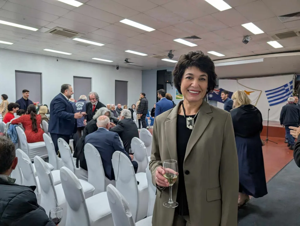 Anastasia di Loreto (Karatzias) at the opening of the 52nd Annual Conference of the Federation of Cyprus Communities and Organisations of Australia and New Zealand