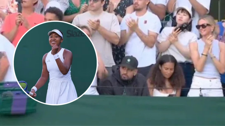 ‘A little embarrassing’: Osaka reacts to Kyrgios watching her match at Wimbledon