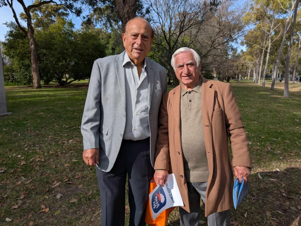 Kostas Alexandrou and Loukas Nikolaou distributed booklets, stickers and pamphlets about Kyrenia.