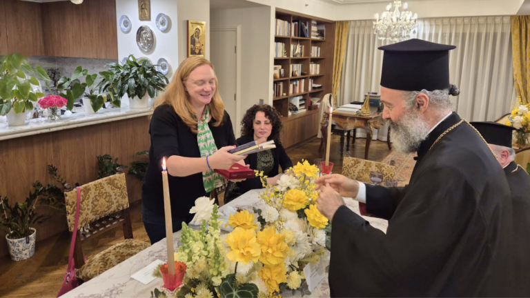Archbishop Makarios hosts Australian Ambassador to Greece Alison Duncan