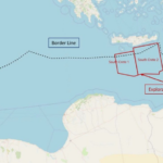 One of the maps attached by the Libyan government to its diplomatic note against Greece.