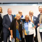 Professor Carapetis (far right) at the launch of The Kids Research Institute Australia’s Innovate RAP