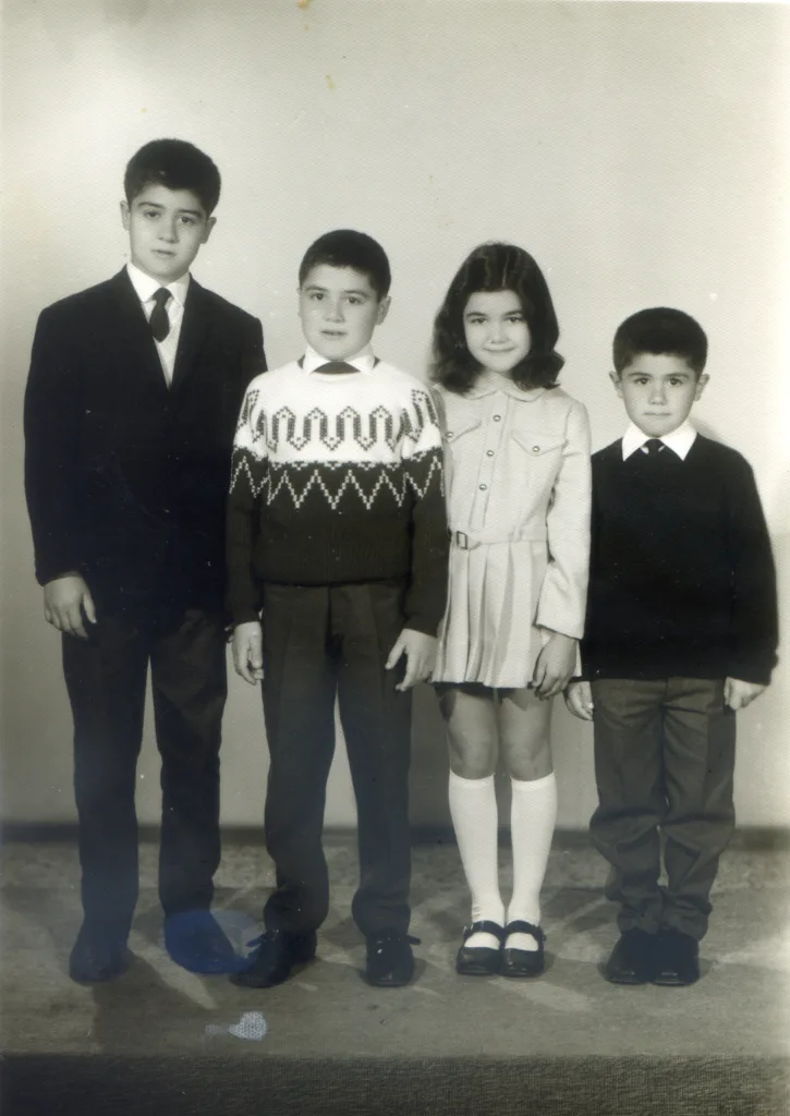 The Karatzias children in Cyprus (photo saved by Anastasia's aunt)