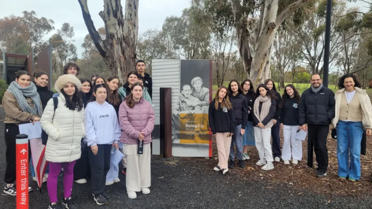 VCE students of the GCM and St John’s College visit Bonegilla migrant centre
