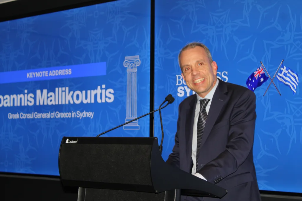 business sydney farewells consul general yannis mallikourtis
