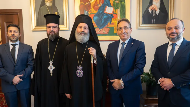 Cypriot presidential envoy visits Archbishop Makarios in Sydney
