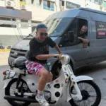 Ada on bike