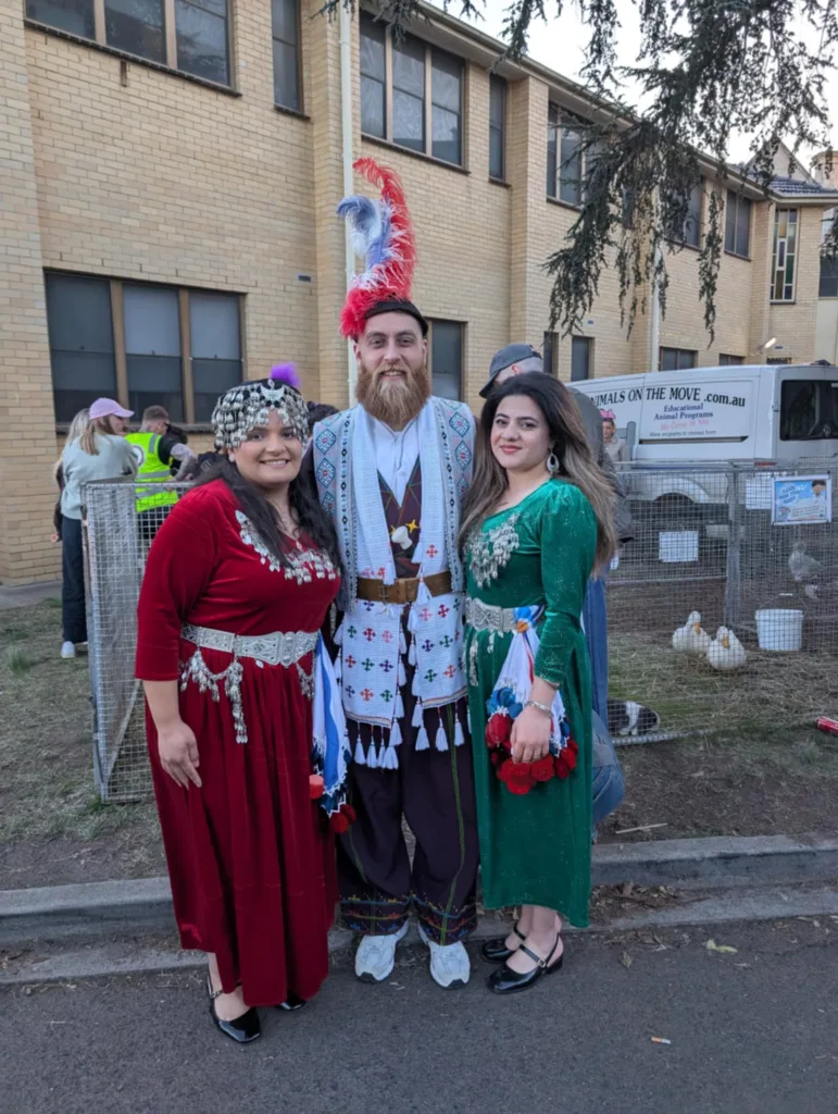 Assyrian dancers of the Ahur Folkloric Ensemble