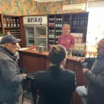 Guests having a wine tasting experience