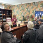 Guests having a wine tasting flight