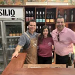 (L-R) Billy Petropoulos (Vice President), Katrina Mantzarapis (Co-Owner – Esilio Wines) Sotirios Petropoulos (President)