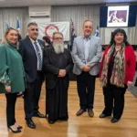 Natasha Spanos, Steve Karamoschos, Fr Anthony, Anthony Tsourdalakis and Moira Triantafyllou