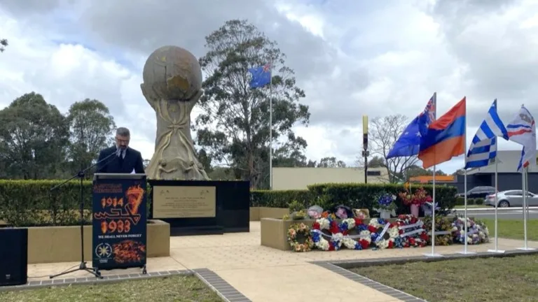 Hellenic presence felt at Assyrian Genocide commemorations in Sydney