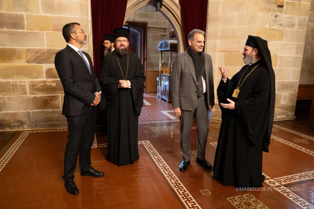 New Consul General of Greece in Sydney welcomed by Archbishop Makarios