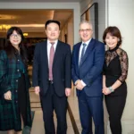 9.-Dr-Frank-Alafaci-PhD-with-Mr-Yu-Jie-Deputy-Consul-General-of-the-Peoples-Republic-of-China-and-Ms-Min-Sun-Consul-Peoples-Republic-of-China