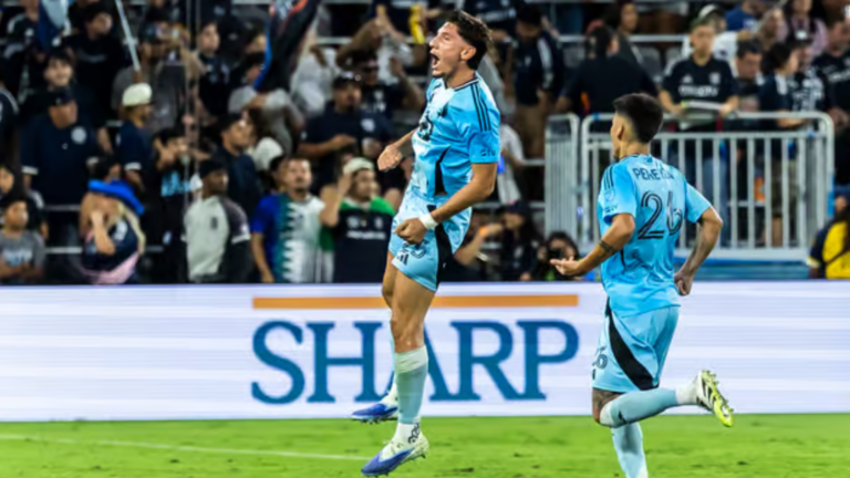 Nectarios Triantis scores from halfway on MLS debut for Minnesota United