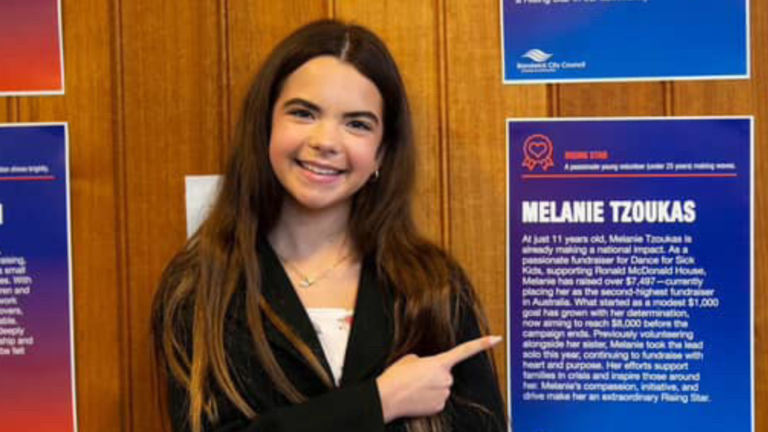 Melanie Tzoukas named Rising Star at Randwick Volunteer Awards