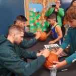 Panathinaikos-BC-visit-to-GOC-school-1