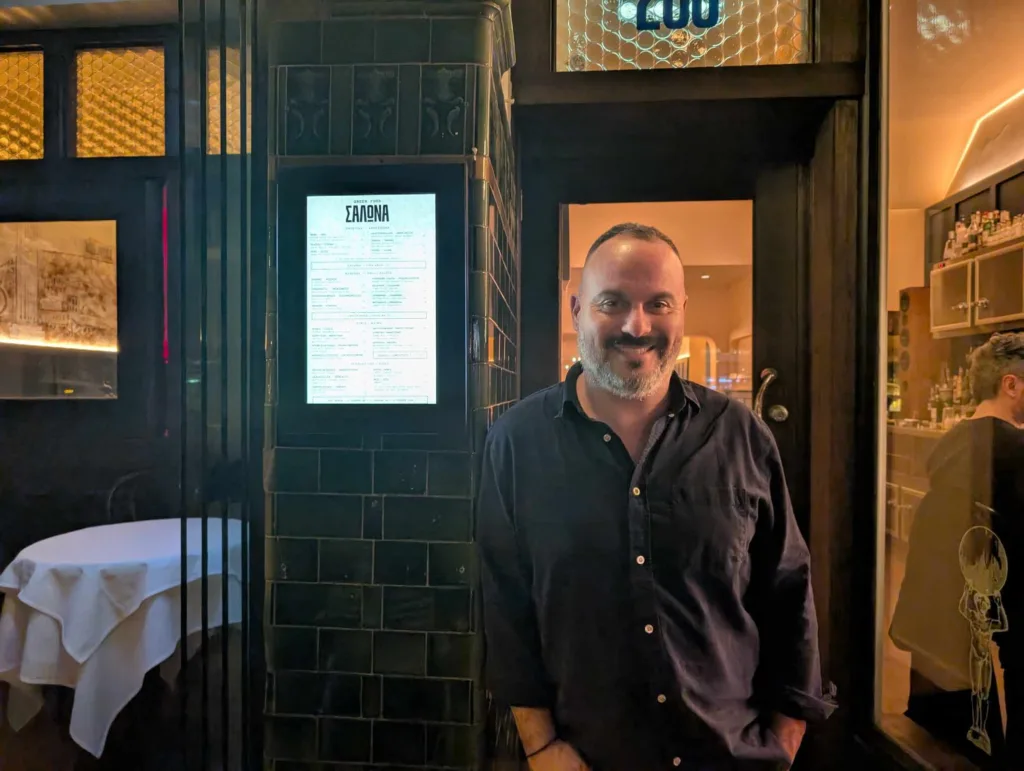 Stav Konis, Salona's owner, ready to welcome diners