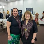Yvette Salvaris and Gina Gekas, co-organisers of the display
