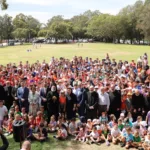 Archbishop Makarios and Lina Mendoni join annual Sunday School picnic celebration