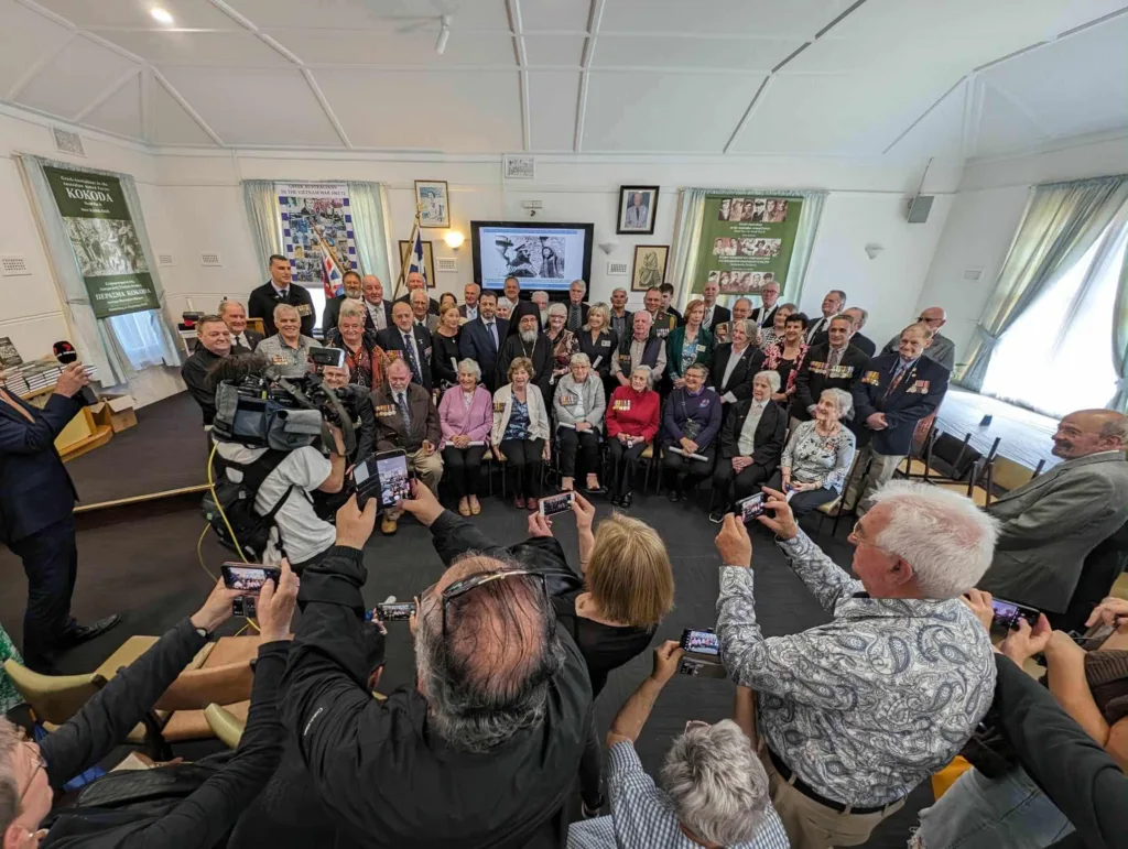 Aussie families collected medals, connected with others and shared their own connection to Greece.