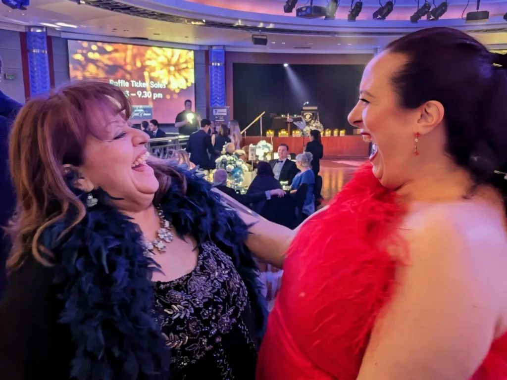 Gina Gekas and Yvette Salvaris launched their influencer era at the gala