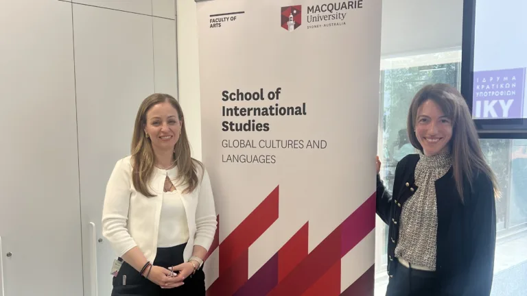 Bridging academia and diaspora: Dr Ifigeneia Dosi’s research visit to Macquarie University