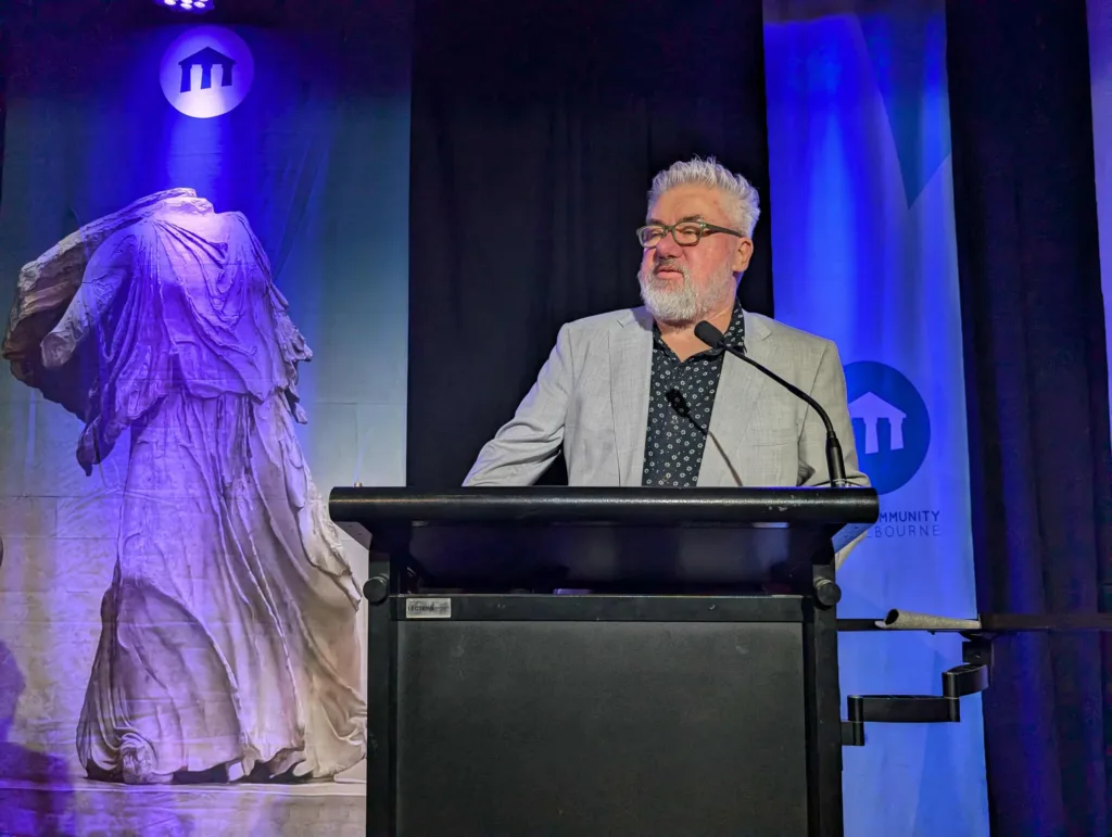 Jorge Menidis, MC for the evening