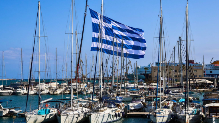 Largest Greek flag raised in Crete for OXI Day