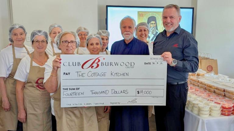 Burwood RSL donates $14,000 to support St Nectarios’ Cottage Kitchen
