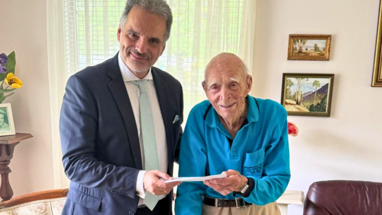 102-year-old ANZAC Leslie Cook receives letter of gratitude from Greece’s Prime Minister