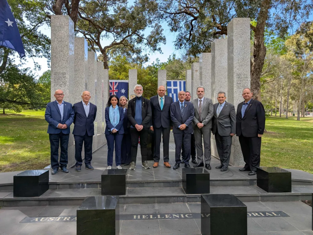 Delegation at the Australian Hellenic War Memorial