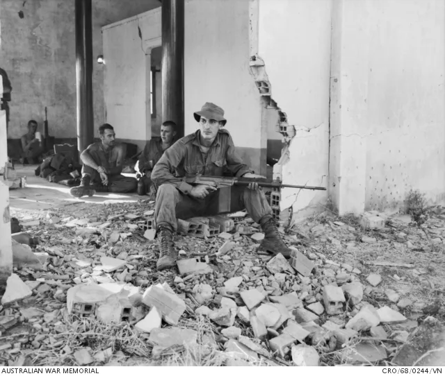 Steve Kyritsis during the Vietnam War. Photo - Australian War Memorial