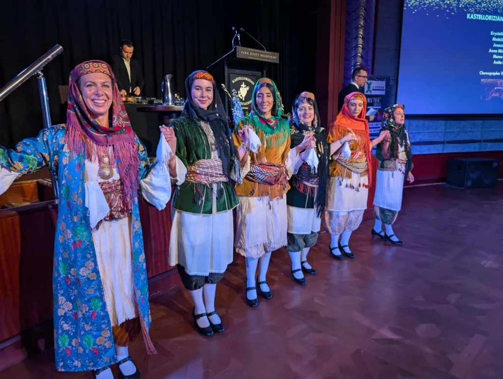 The iconic and opulent dresses of Kastellorizian dancers reflect the island’s history, economy, geography and culture.