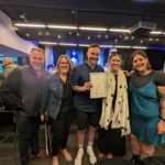 Zach’s whole family came to support him.