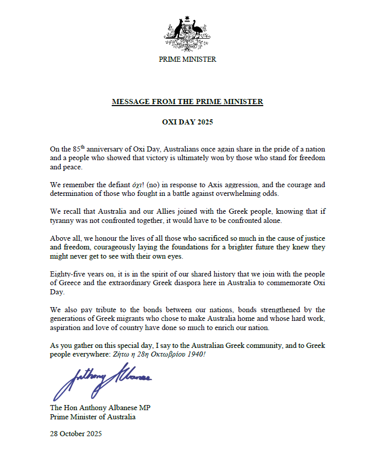 albanese message
