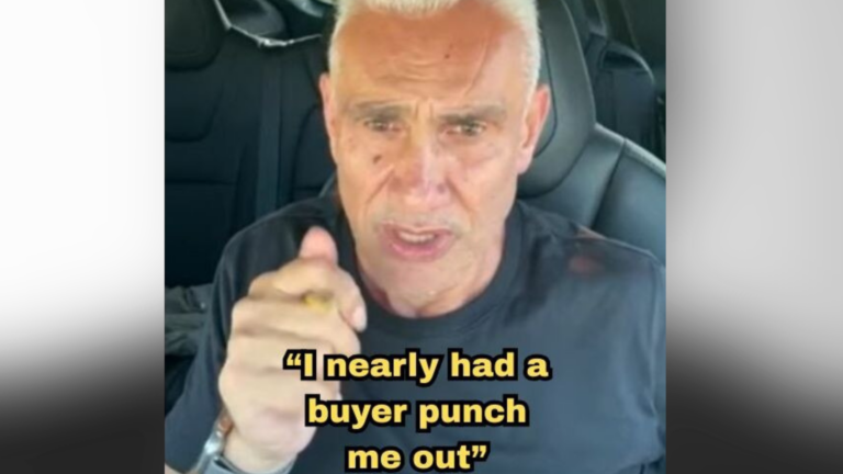 Tom Panos blames PM for worsening housing crisis after confrontation at Sydney auction Tom Panos blames PM for worsening housing crisis after confrontation at Sydney auction