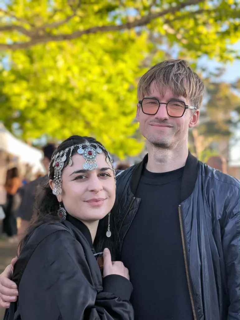 Bianca and Nicholas, originally from Perth and Germany