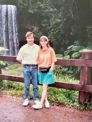 Liana Papoutsis and her father, an inspiration