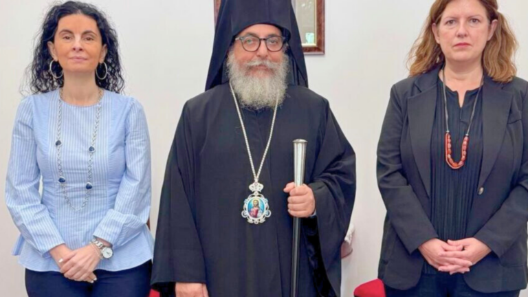Bishop Kyriakos of Melbourne meets with Director of the new GNTO Australia office