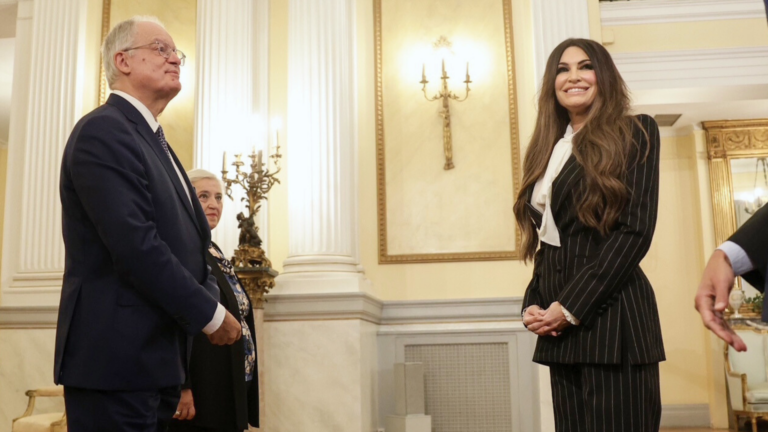 Kimberly Guilfoyle presents credentials as new US Ambassador to Greece