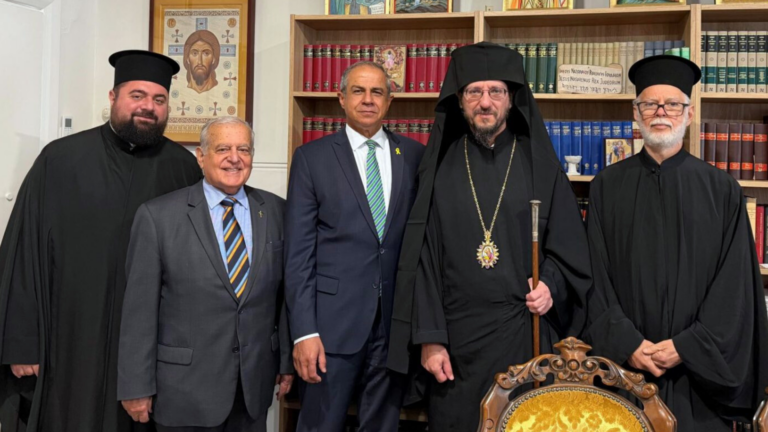 Israeli Ambassador visits offices of the Greek Orthodox Diocese of Adelaide