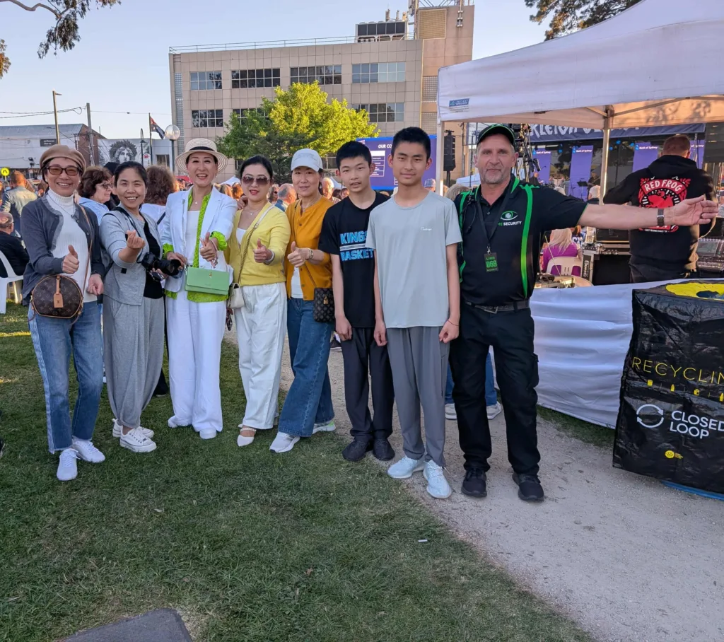 Ping and her friends came from all around Melbourne