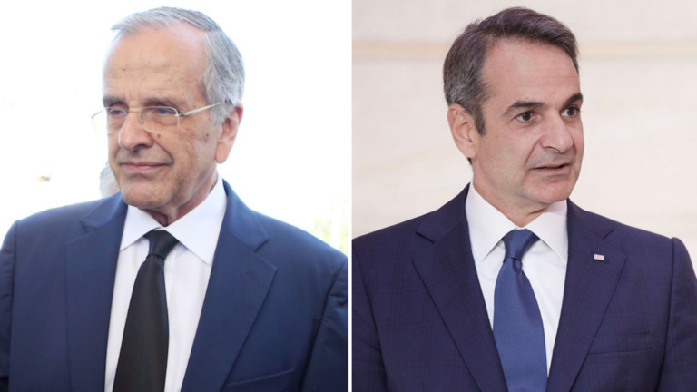 Antonis Samaras accuses Greek PM of turning New Democracy into ‘personal party’