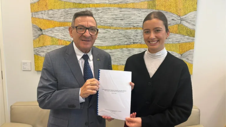 Steve Georganas MP tables Greek language report in Federal Parliament