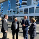 photo 2 Mr Harry Danalis Minister Stephen Kamper, Bayside Mayor Edward McDougall,Ms Nia Karteris