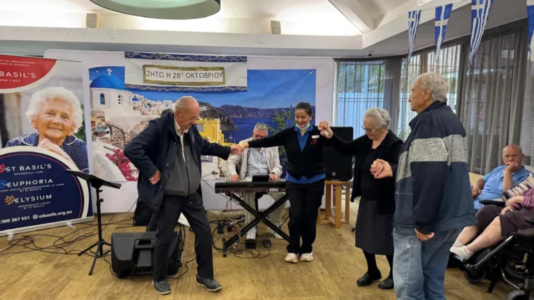 Greek elders at St Basil’s Lakemba honour OXI Day with faith, unity and joy