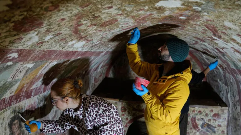 Rare Roman-style ‘Good Shepherd’ fresco discovered near Nicaea