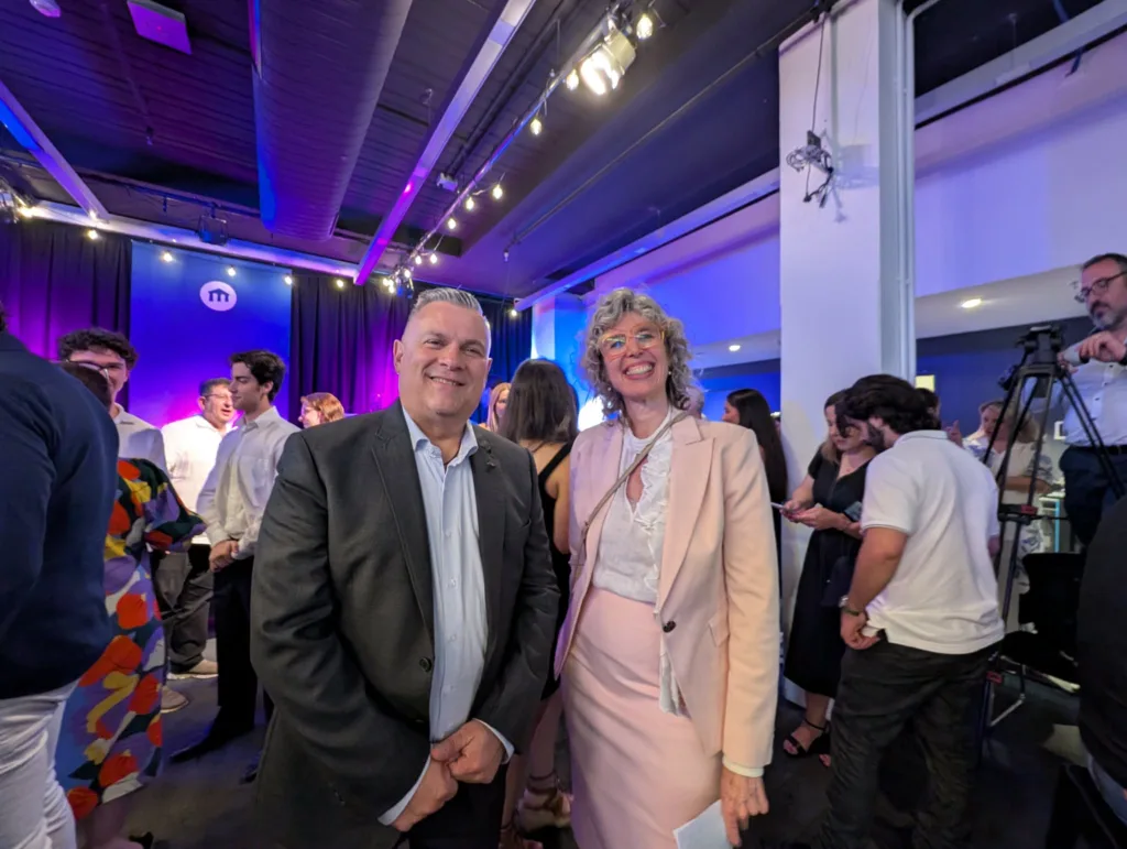 Mayor Jim Grivas and Nina Taylor MP